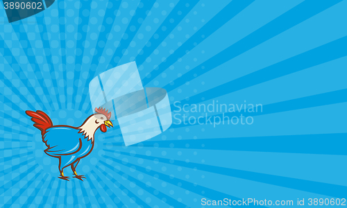 Image of Business card Chicken Rooster Side Cartoon
