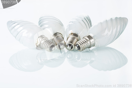 Image of Light bulb isolated on white,  Realistic photo image