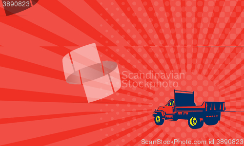 Image of Business card Flatbed Truck Woodcut
