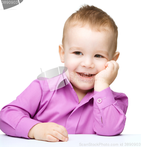 Image of Portrait of a cute little boy