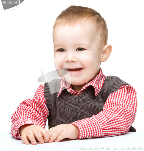 Image of Portrait of a cute little boy