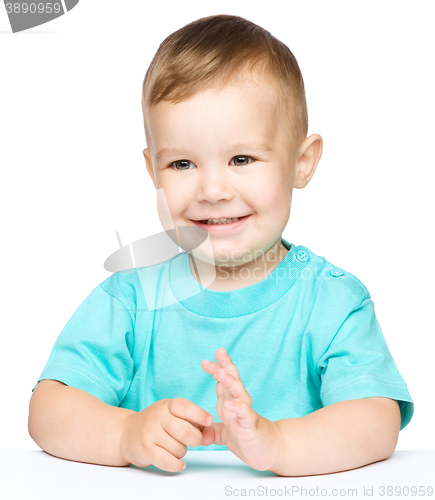 Image of Portrait of a cute little boy