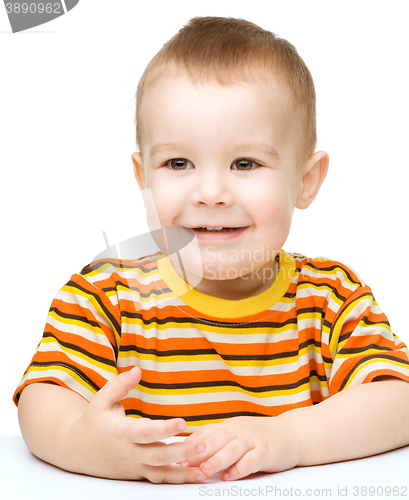 Image of Portrait of a cute little boy