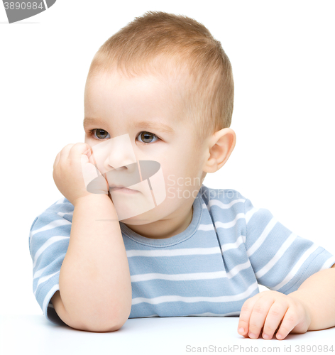 Image of Portrait of a cute little boy