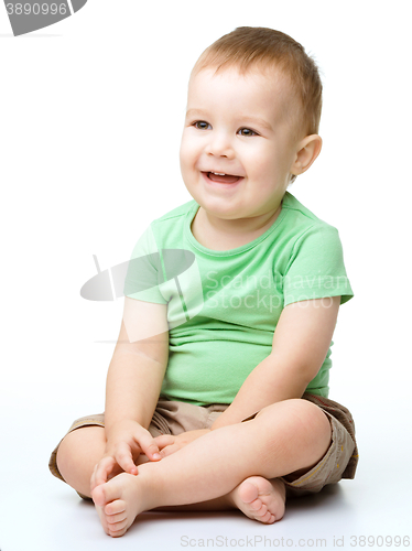 Image of Portrait of a cute little boy
