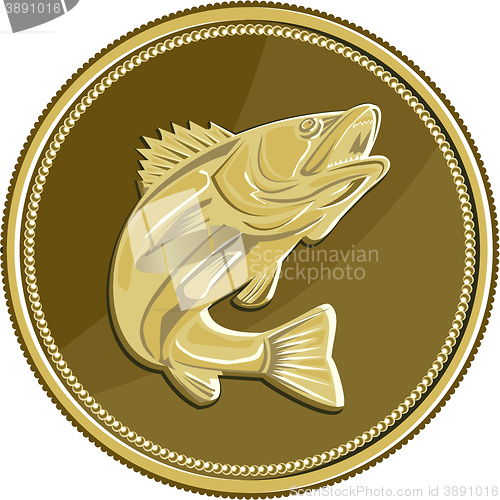 Image of Barramundi Gold Coin Retro