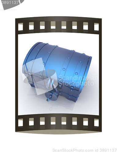 Image of cartoon chest. The film strip