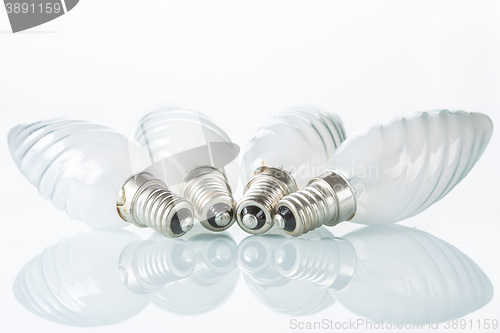 Image of Light bulb isolated on white,  Realistic photo image