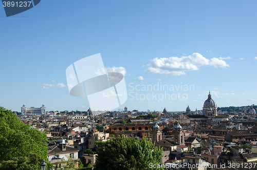 Image of Rome skyline at spring