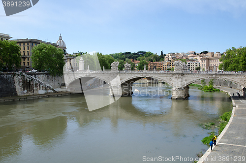 Image of Old bridge in Rome, Italy