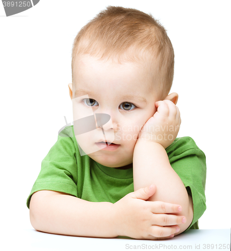 Image of Portrait of a cute little boy