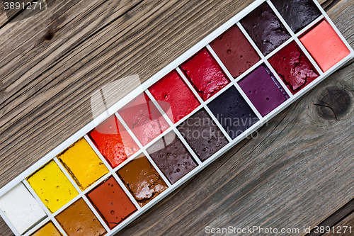 Image of handcraft watercolor paint