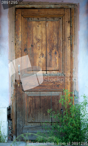 Image of ancient wood door