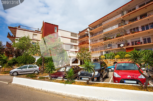 Image of ordinary apartment building in the Catalan town of Tossa de Mar