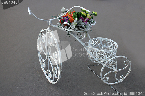 Image of  bike flower bed