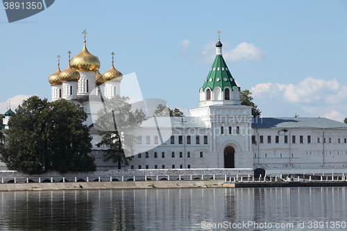 Image of church Ipatiev Monastery with golden domes