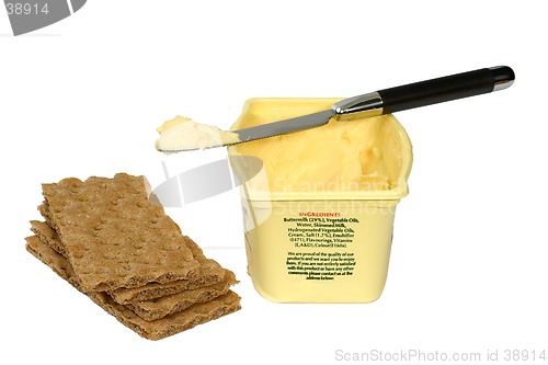 Image of Butter and crackers