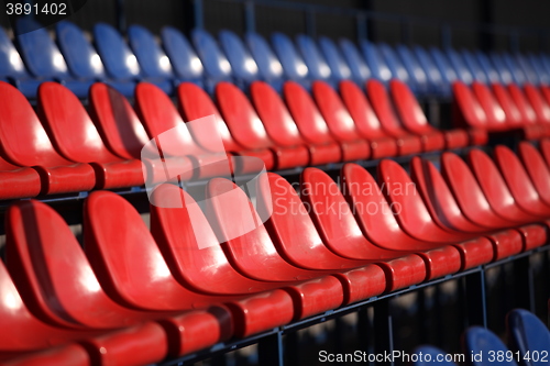 Image of empty stadium seats