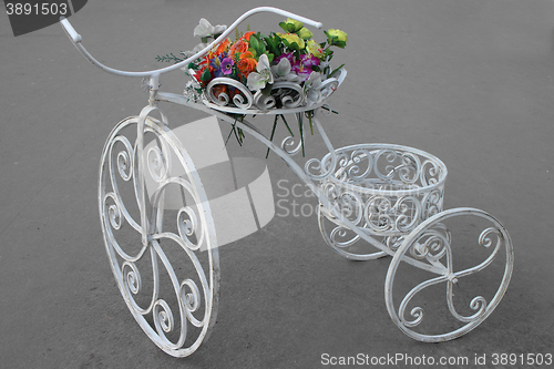 Image of  bike flower bed