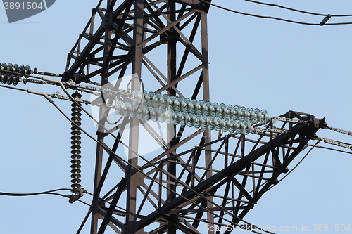 Image of  Insulators High Voltage power lines