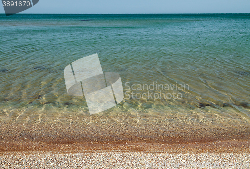 Image of tropical beach with turquoise water