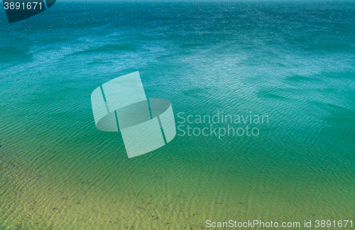 Image of tropical beach with turquoise water