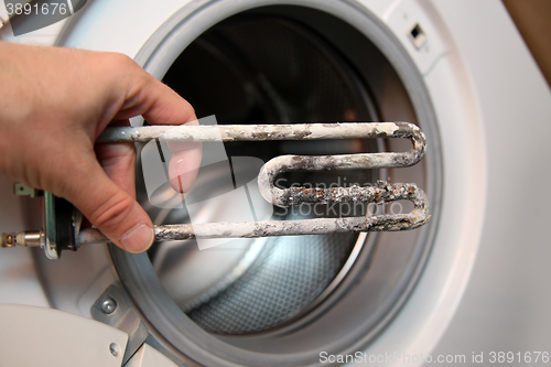 Image of electric heater from washing machine