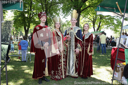 Image of Medieval court clothes