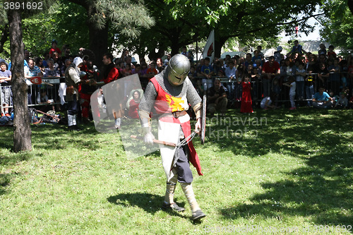 Image of Medeival armoured warrior