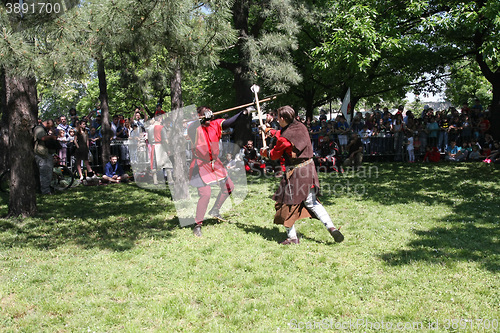 Image of Two medieval fighters