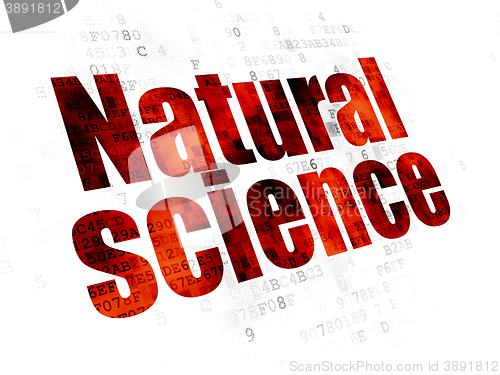 Image of Science concept: Natural Science on Digital background