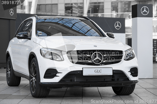 Image of Modern model of prestigious Mercedes-Benz GLC-class SUV crossove