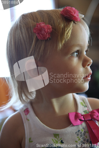 Image of Portrait of cute young girl