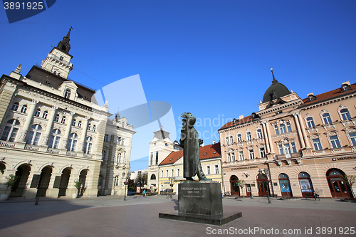 Image of NOVI SAD, SERBIA - APRIL 03: View of Liberty Square (Trg Slobode