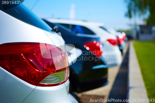 Image of Back light of automobile