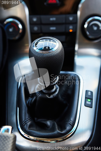 Image of Six Speed Stick Shift Car Transmission.