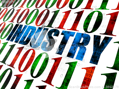 Image of Business concept: Industry on Digital background