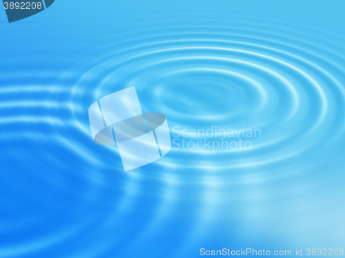 Image of Abstract blue background with concentric ripples