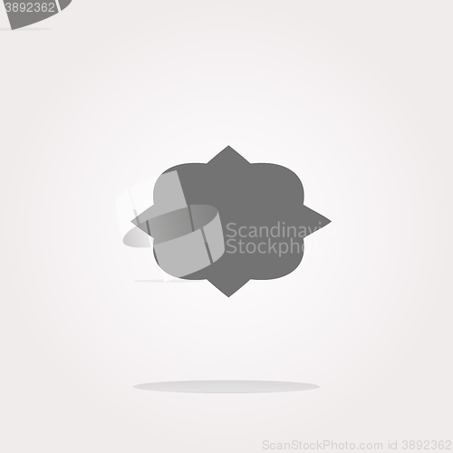 Image of vector Abstract cloud web icon button. Web Icon Art. Graphic Icon Drawing