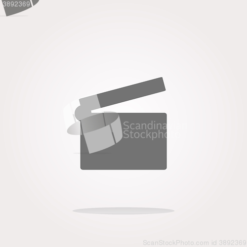 Image of vector cinema glossy icon button on white background. Web Icon Art. Graphic Icon Drawing