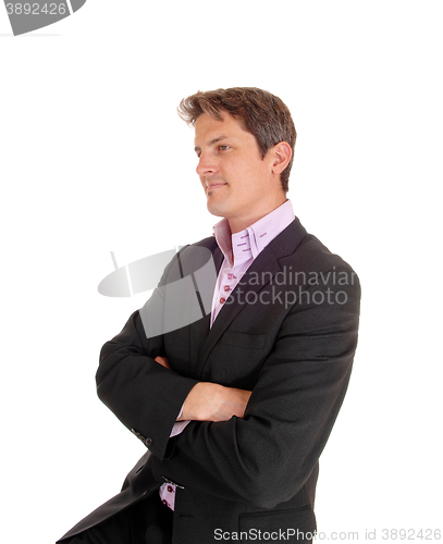 Image of A relaxing businessman.