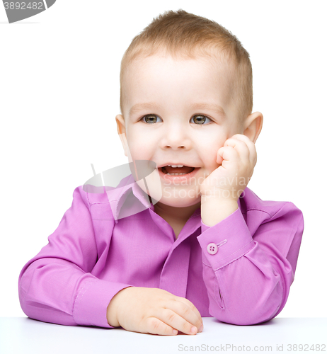 Image of Portrait of a cute little boy