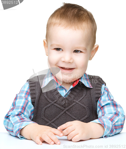 Image of Portrait of a cute little boy