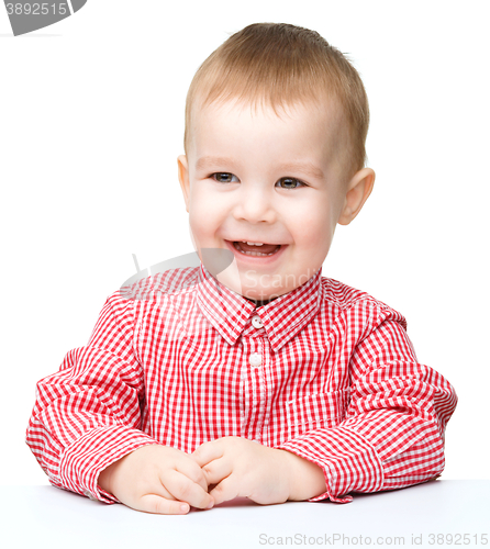 Image of Portrait of a cute little boy