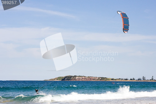 Image of Kite Surfing At The Beach