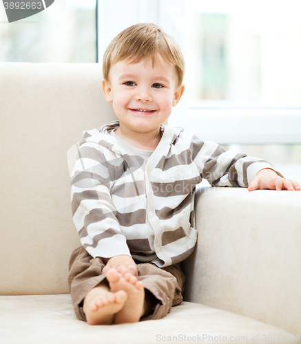 Image of Portrait of a cute little boy