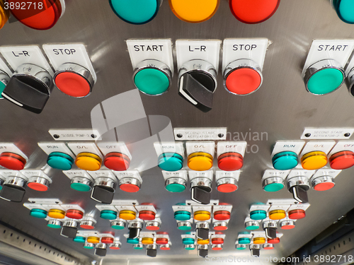 Image of Industrial, electric switch panel