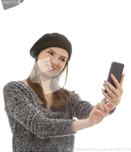 Image of Woman Taking a Selfie