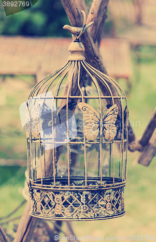 Image of Birdcage im vintage style