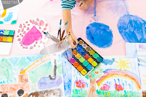 Image of Schoolgirl painting